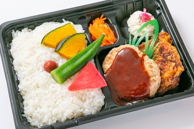 Deliランチ フライドチキン&ハンバーグ