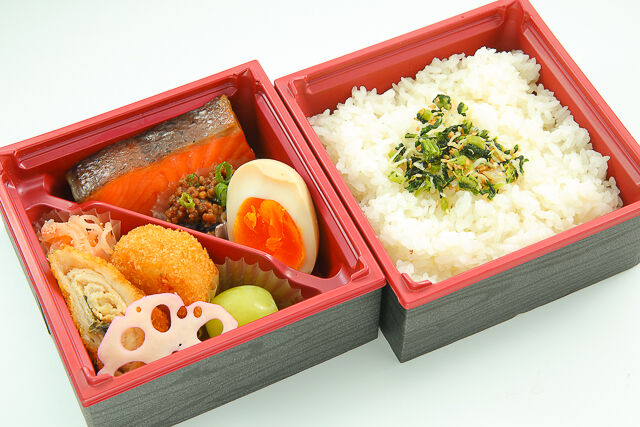 焼きトロサーモンの彩り二段