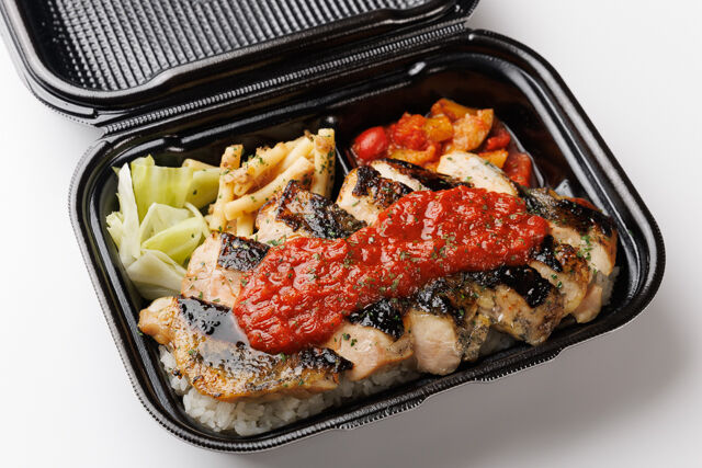 【選べるソース】炭火焼き鶏ももステーキ弁当