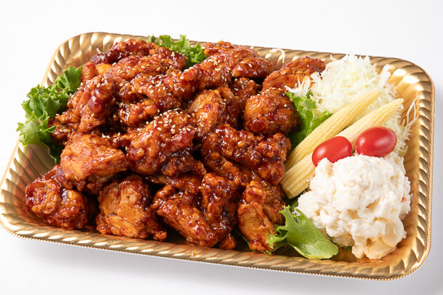 ヤンニョムチキン盛