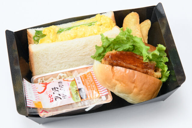 卵サンド&とんかつロール