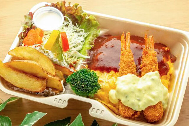 オムエビ・ロコモコ