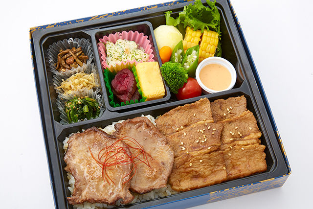 炙り牛タンと厳選牛カルビ御膳