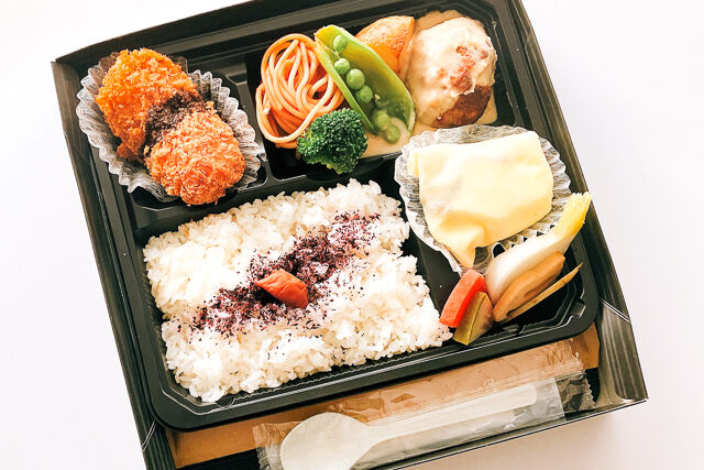 ranpuのハンバーグベシャメルソース弁当