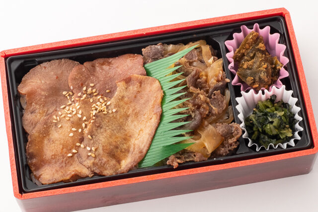 牛たんと牛すき煮弁当