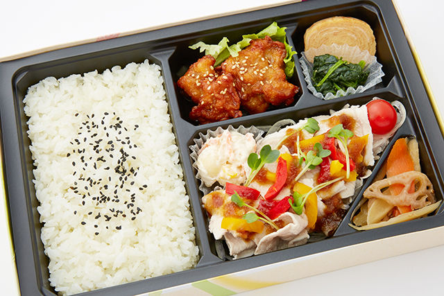 豚しゃぶと和風あんかけ唐揚げ幕の内