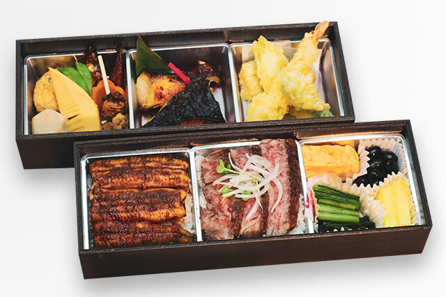 うなぎ・和牛御膳(LLサイズ/黒)