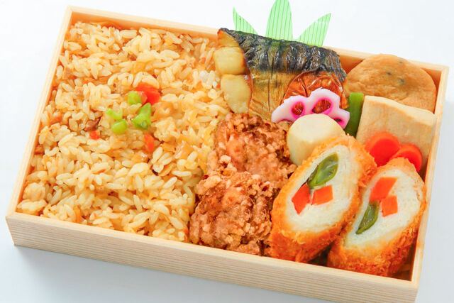 まごころ折弁 若鶏の唐揚げと魚(No.116)