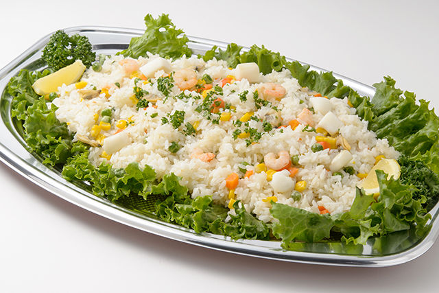 洋食屋さんのシーフードピラフ