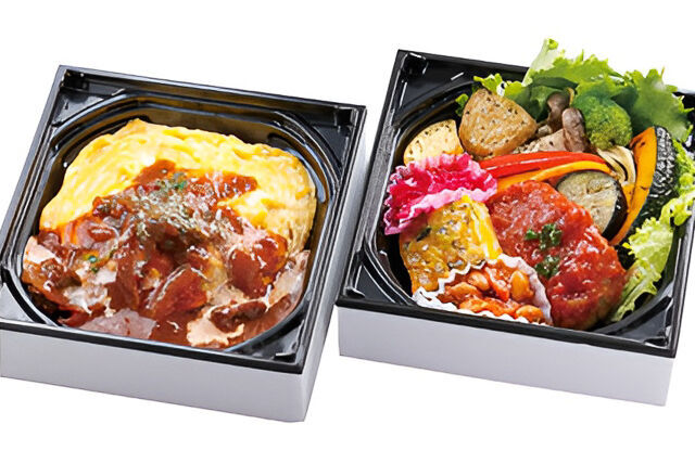 大地のいろどり膳 ~和牛ビーフシチューのオムライス&トマトハンバーグ~