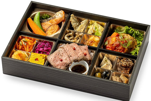洋風十二彩懐石弁当 ~12彩のおかずと洋風肉・魚料理~