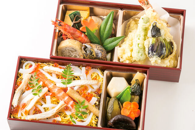 ちらし寿司と天ぷら御膳