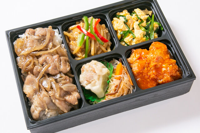鶏チリ&青椒肉絲 中華幕の内