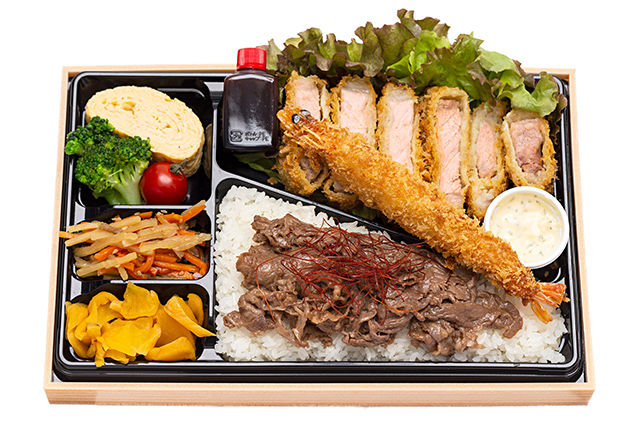 黒豚ロースとんかつ&大海老フライ弁当