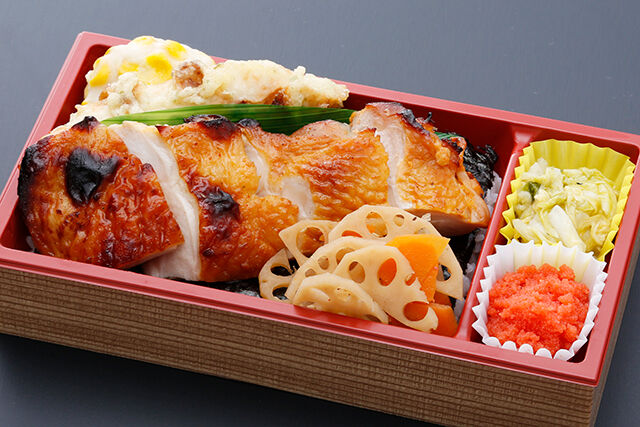 知床鶏味噌漬け焼き 高級漬け海苔弁当