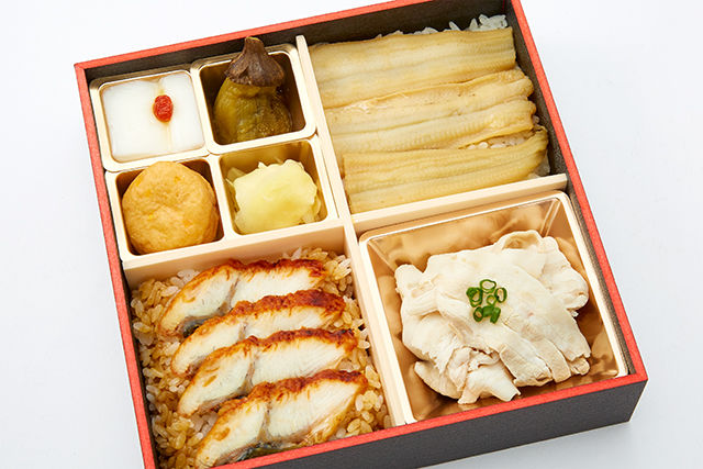 鰻と1本穴子と豚しゃぶ弁当