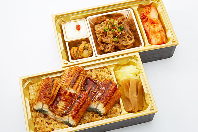 鰻重と牛カルビ焼きのスタミナ満載2段重
