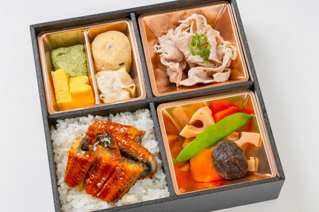 鰻重と豚しゃぶ弁当