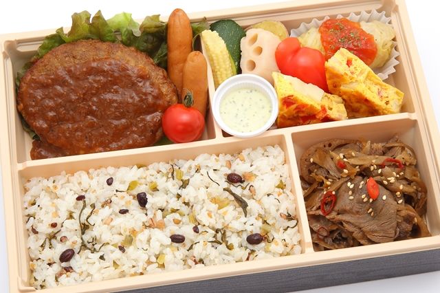 札幌牛亭ハンバーグとしぐれ煮弁当