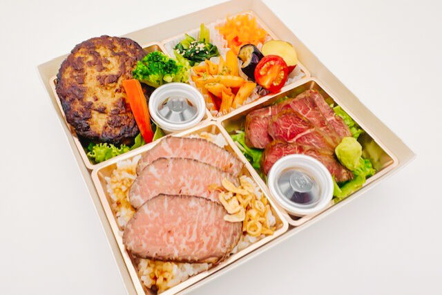 べジラブBOX(牛ハラミステーキ&黒毛和牛ローストビーフ)
