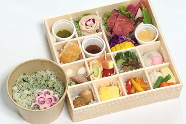 【創作会席膳】青菜ご飯添え