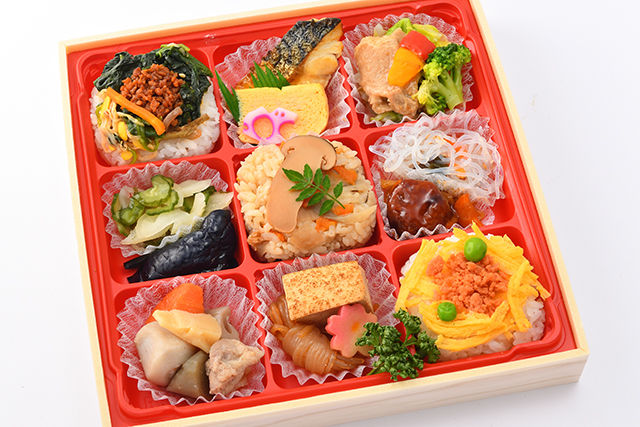 【秋限定】3種の彩ご飯の9枡膳〜松茸御飯〜