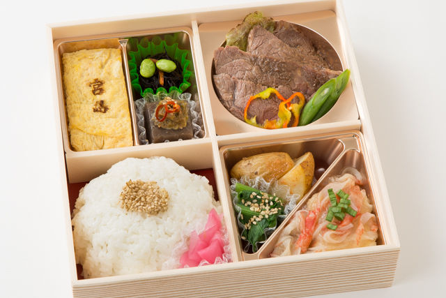 秋の彩りごはん御膳(牛肉のワインステーキ)