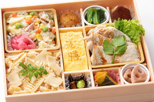 【春限定】ポークステーキの彩り御膳(筍ご飯)