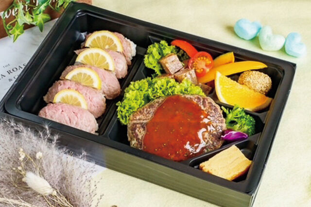 とろける肉寿司とハンバーグの満腹弁当