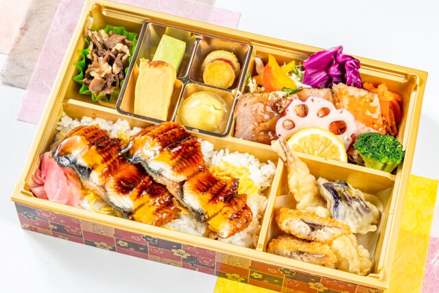 とろ鰻と牛ステーキのスタミナ弁当