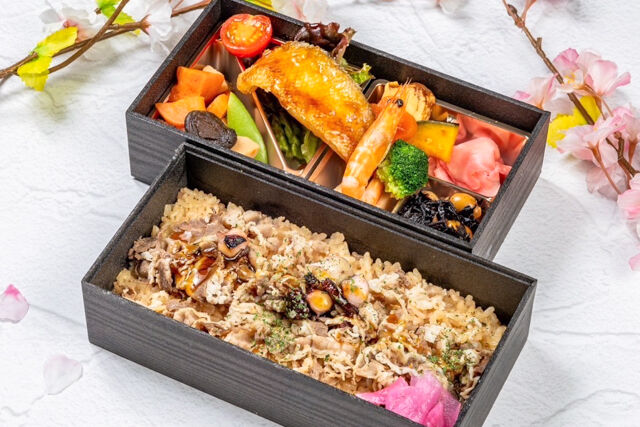 タコ飯と牛しぐれと甘鯛の照り焼き弁当