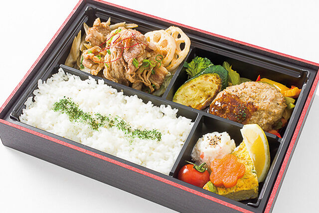 【2月限定価格】デミハンバーグと牛カルビ焼弁当