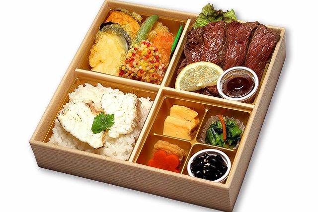 長浜直送鯛めしと極み焼きステーキ・天御膳