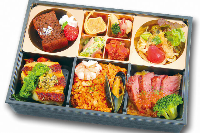 真鯛のポワレとリブロースステーキ御膳