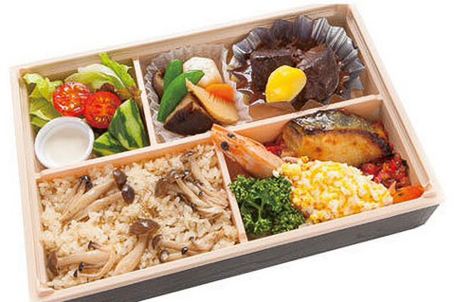 ビーフシチューとさわら西京焼き弁当（デザートなし）