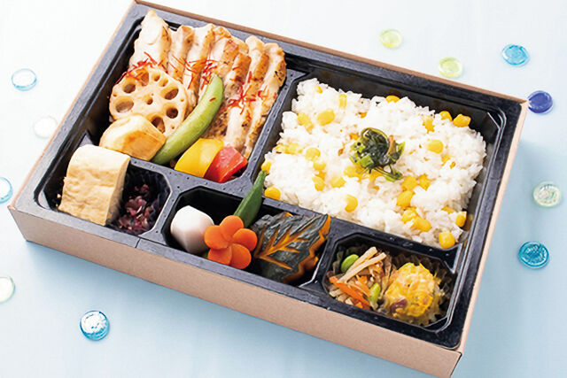 【夏限定！】【ECO容器】レモン香るチキンステーキと旬のとうもろこしご飯御膳