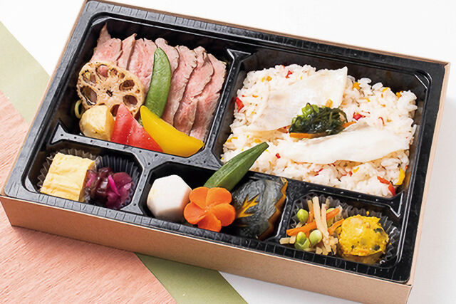 【ECO容器】厳選ビーフステーキと自慢の鯛めし御膳