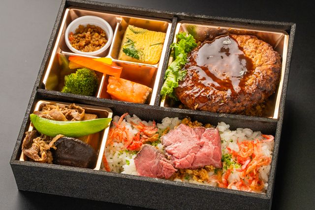 【2月限定】アザミ〜Azami〜肉三昧！ハンバーグと牛すき焼きと特選熟成ステーキ重御膳