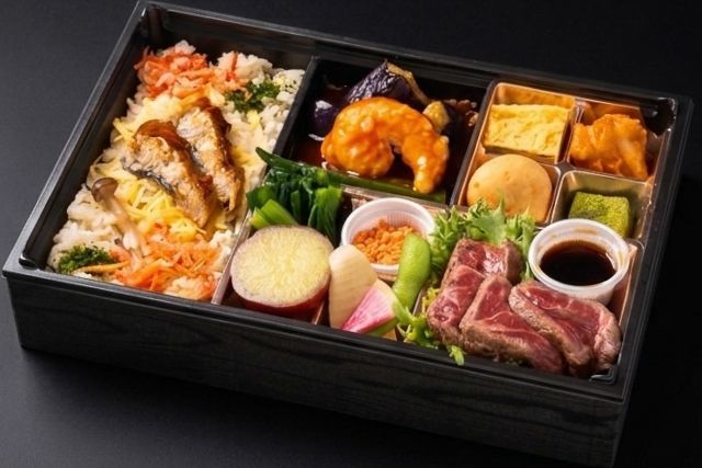 葉月〜hazuki〜国産牛ステーキと海老チリとうなぎ飯の御膳