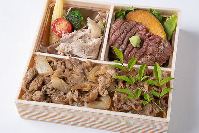 特選黒牛ステーキ＆すき焼き重御膳