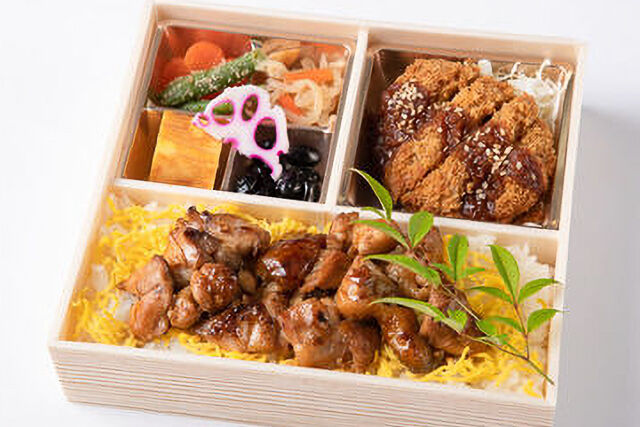 自家製ダレの味噌カツ御膳【炭火焼鳥重】