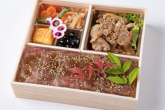 厳選焼肉カルビ御膳【ローストビーフ重】