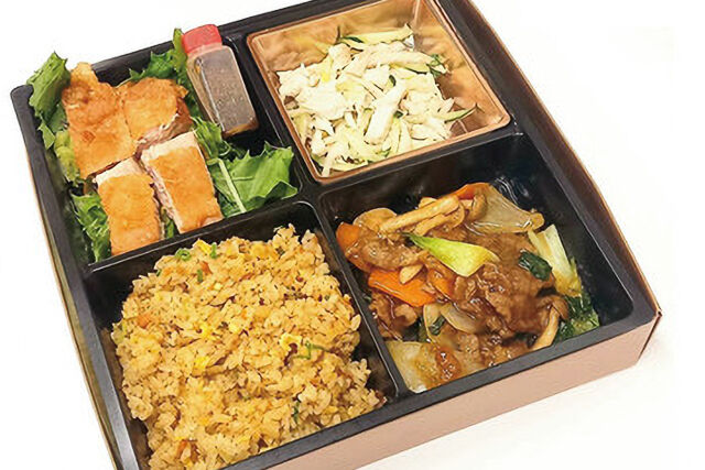 ユーリンチ＆牛肉炒め弁当