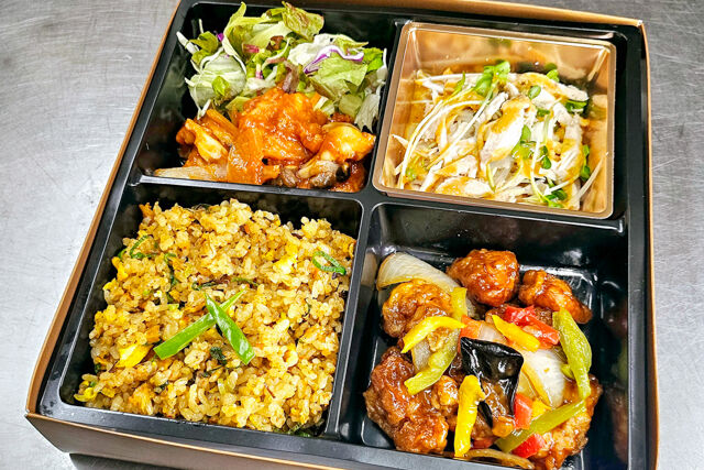 すぶた＆エビチリ弁当