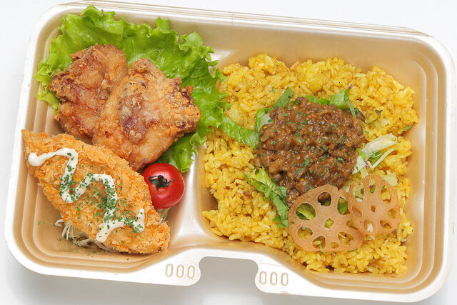 【熨斗対応可】キーマカレー＆白身魚フライ＆唐揚げ