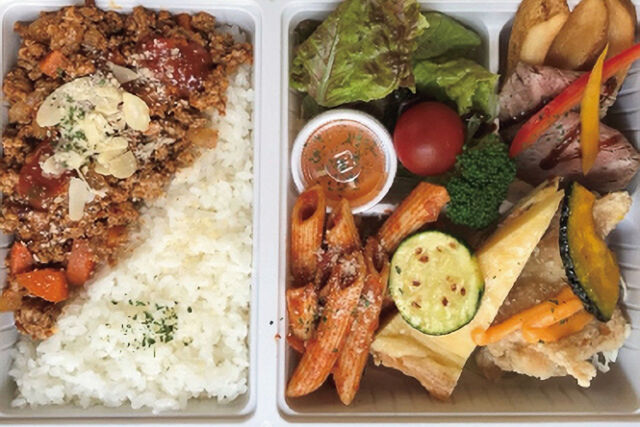 蔵Cafeのミニオードブル彩り弁当