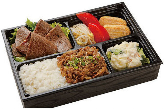 A5和牛カルビ＆松阪牛・神戸ビーフのしぐれ煮丼弁当