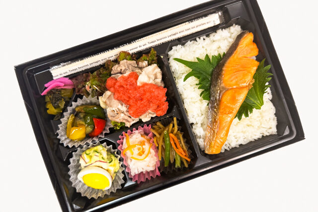 梅おろし豚しゃぶ＆鮭の塩焼き