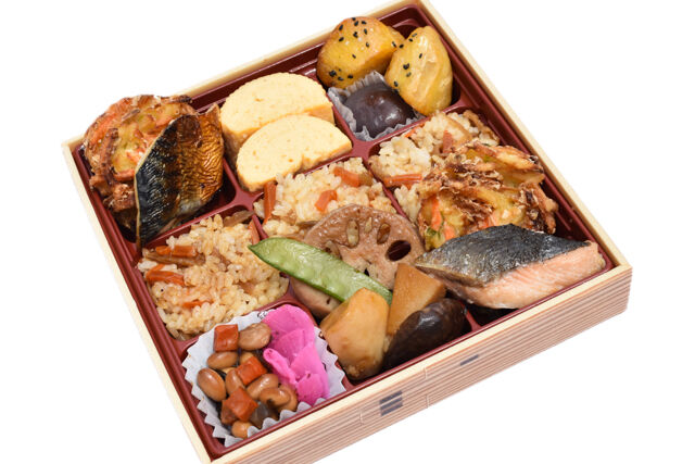 小江戸幕の内弁当（魚づくし・鶏の炊き込みご飯）