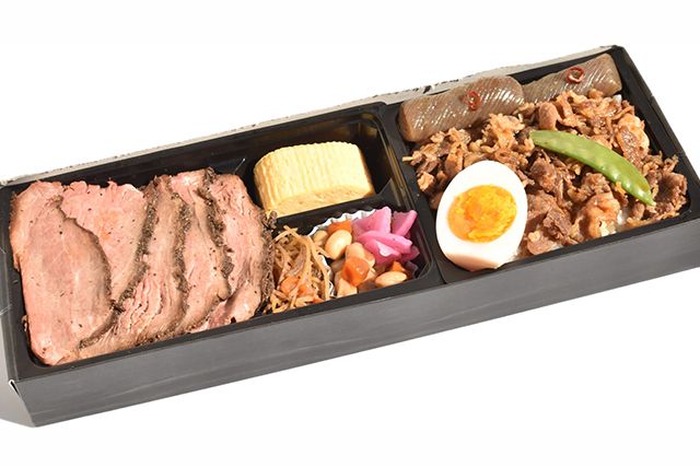 KAWAGOE 彩り二色御膳～ローストビーフ重・牛すき焼き重～